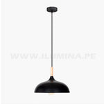 LÁMPARA COLGANTE DE ALUMINIO CELESTINA BLACK LED