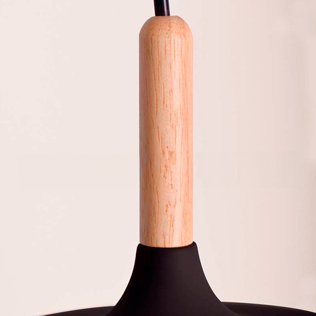 LÁMPARA COLGANTE DE ALUMINIO CELESTINA BLACK + FOCO LED ESFERA G95 12W LUZ CÁLIDA