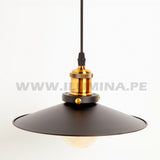 LÁMPARA COLGANTE ALUMINIO MARITA BLACK AND GOLD LED ECOLAMPS