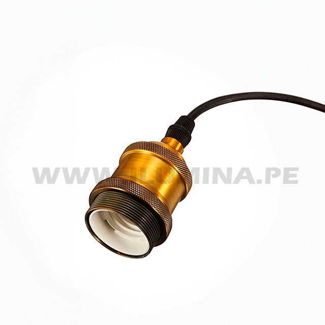 LÁMPARA COLGANTE ALUMINIO MARITA BLACK AND GOLD LED ECOLAMPS