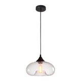 LÁMPARA COLGANTE BUBBLE DE VIDRIO TEXAS BLACK / SIN FOCO