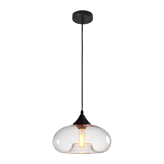 LÁMPARA COLGANTE BUBBLE DE VIDRIO TEXAS BLACK / SIN FOCO