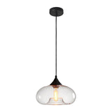 LÁMPARA COLGANTE BUBBLE DE VIDRIO TEXAS BLACK / SIN FOCO