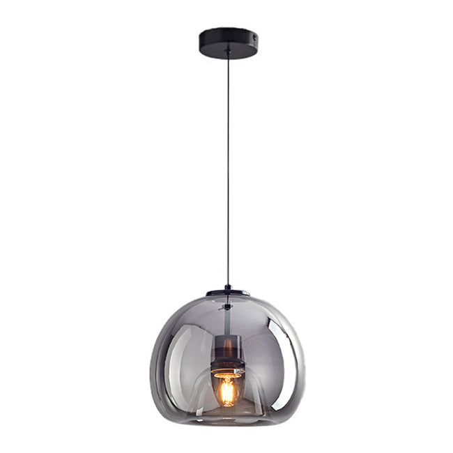LÁMPARA COLGANTE BUBBLE DE VIDRIO JERSEY BLACK / SIN FOCO