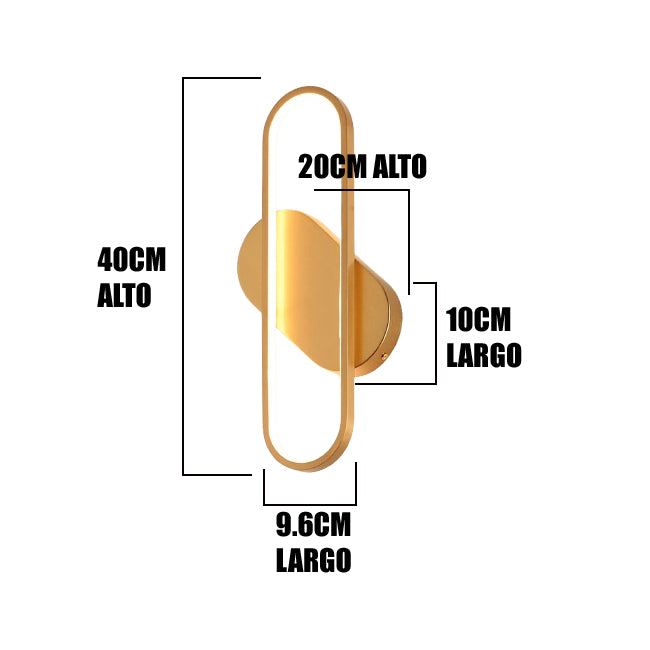 LÁMPARA DE PARED INTERIOR TERESA GOLD LED 20W TRICOLOR