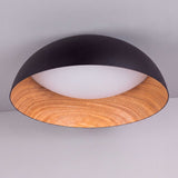 LÁMPARA DE TECHO LED TECA BLACK WOOD + CONTROL REMOTO