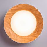 LÁMPARA DE TECHO LED TECA WHITE WOOD + CONTROL REMOTO