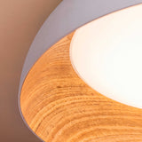 LÁMPARA DE TECHO LED TECA WHITE WOOD + CONTROL REMOTO