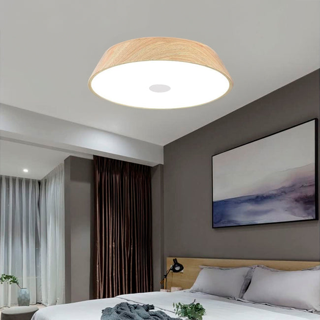 LÁMPARA DE TECHO BONNIE LED WOOD 40W + CONTROL REMOTO