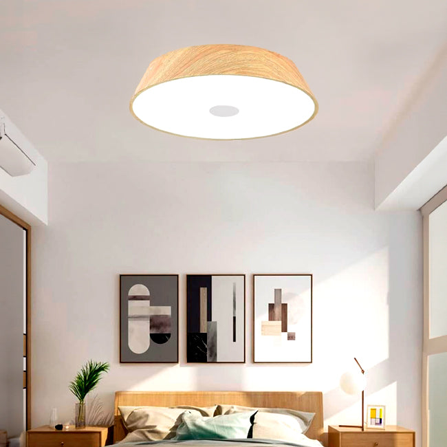 LÁMPARA DE TECHO BONNIE LED WOOD 40W + CONTROL REMOTO
