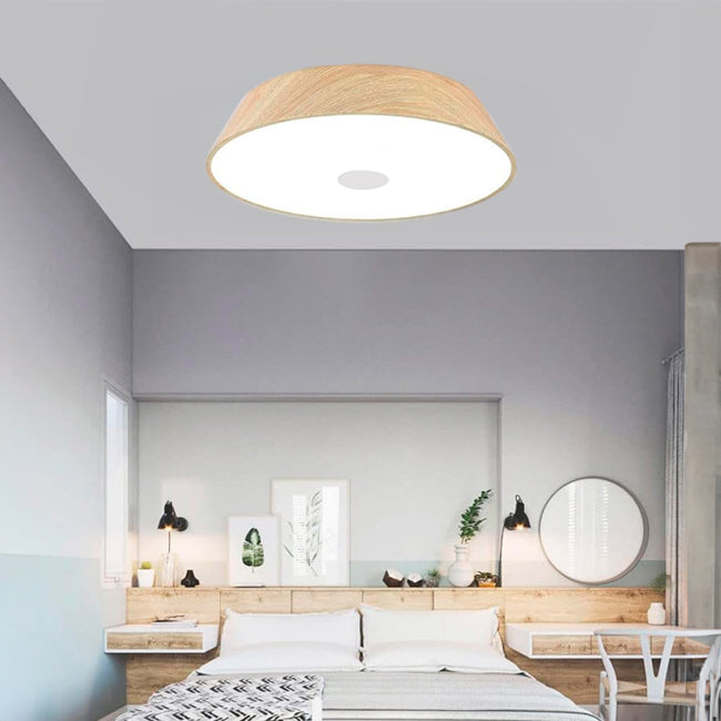 LÁMPARA DE TECHO BONNIE LED WOOD 40W + CONTROL REMOTO