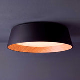 LÁMPARA DE TECHO LED NÓRDICA LINNEA BLACK WOOD + CONTROL REMOTO