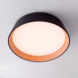 LÁMPARA DE TECHO LED NÓRDICA LINNEA BLACK WOOD + CONTROL REMOTO