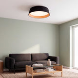 LÁMPARA DE TECHO LED NÓRDICA LINNEA BLACK WOOD + CONTROL REMOTO