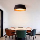 LÁMPARA DE TECHO LED NÓRDICA LINNEA BLACK WOOD + CONTROL REMOTO