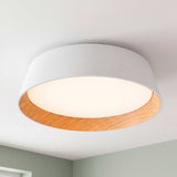 LÁMPARA DE TECHO LED NÓRDICA LINNEA WHITE WOOD + CONTROL REMOTO