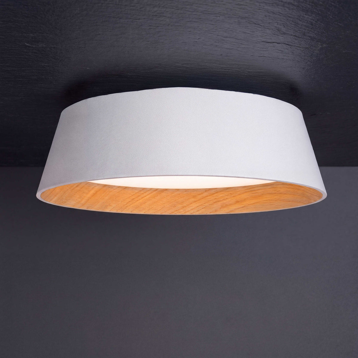 LÁMPARA DE TECHO LED NÓRDICA LINNEA WHITE WOOD + CONTROL REMOTO
