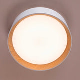 LÁMPARA DE TECHO LED NÓRDICA LINNEA WHITE WOOD + CONTROL REMOTO