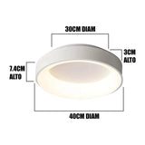 LÁMPARA DE TECHO DORINA LED WHITE 45W + CONTROL REMOTO