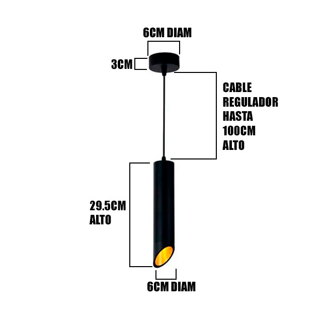 LÁMPARA COLGANTE SUPER SLIM LED WANDA 5W TRICOLOR