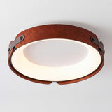 LÁMPARA DE TECHO LED FRIDA EFECTO NOGAL + CONTROL REMOTO