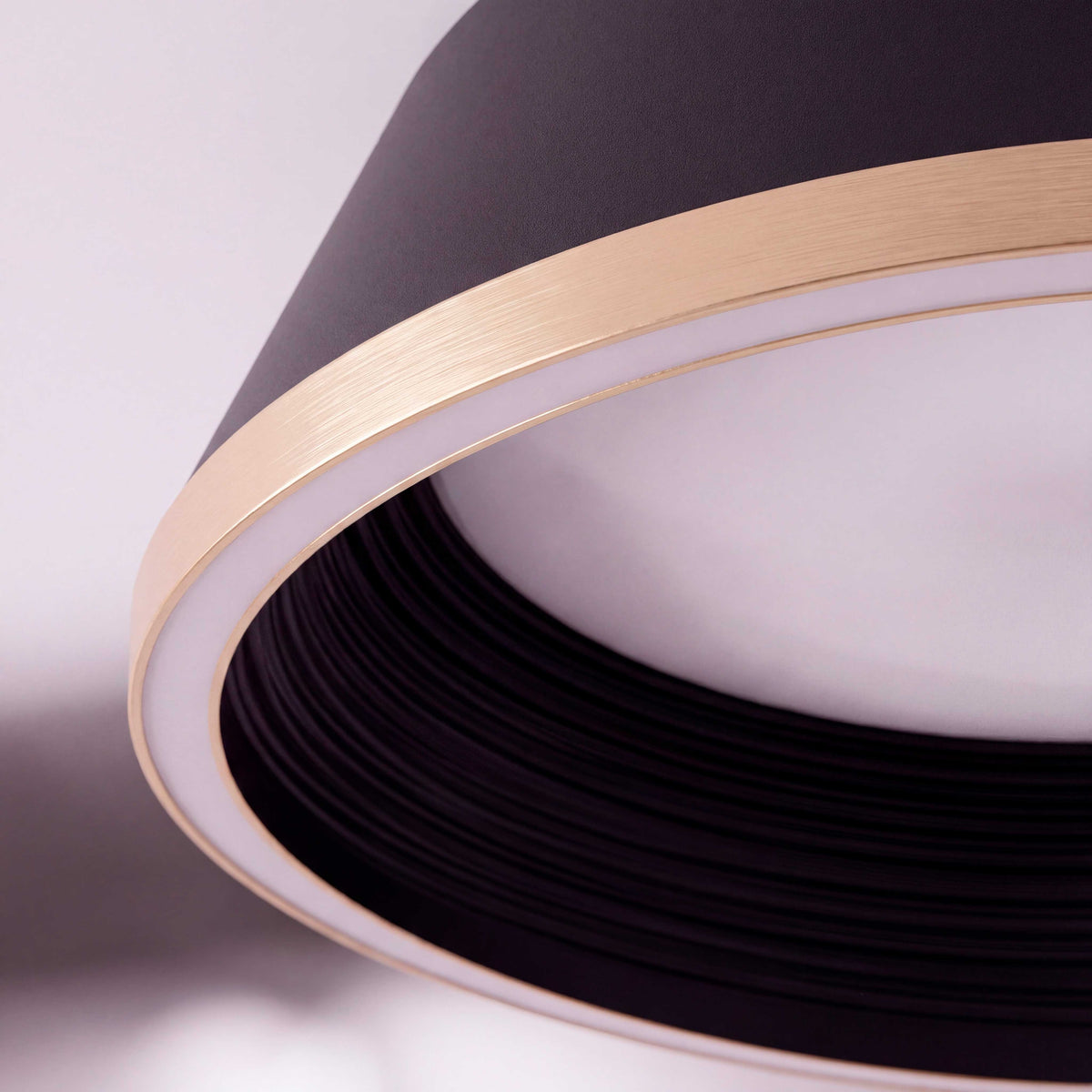 LÁMPARA DE TECHO LED SIENA BLACK GOLD + CONTROL REMOTO