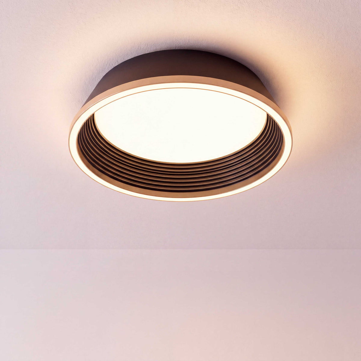 LÁMPARA DE TECHO LED SIENA BLACK GOLD + CONTROL REMOTO