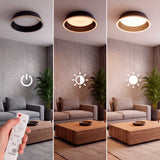 LÁMPARA DE TECHO LED SIENA BLACK GOLD + CONTROL REMOTO