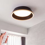LÁMPARA DE TECHO LED SIENA BLACK GOLD + CONTROL REMOTO