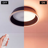 LÁMPARA DE TECHO LED SIENA BLACK GOLD + CONTROL REMOTO