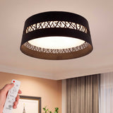 LÁMPARA DE TECHO LED SILVA BLACK + CONTROL REMOTO