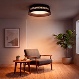 LÁMPARA DE TECHO LED SILVA BLACK + CONTROL REMOTO