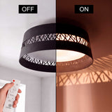 LÁMPARA DE TECHO LED SILVA BLACK + CONTROL REMOTO