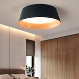 LÁMPARA DE TECHO DEVORA LED BLACK AND WOOD 36W + CONTROL REMOTO