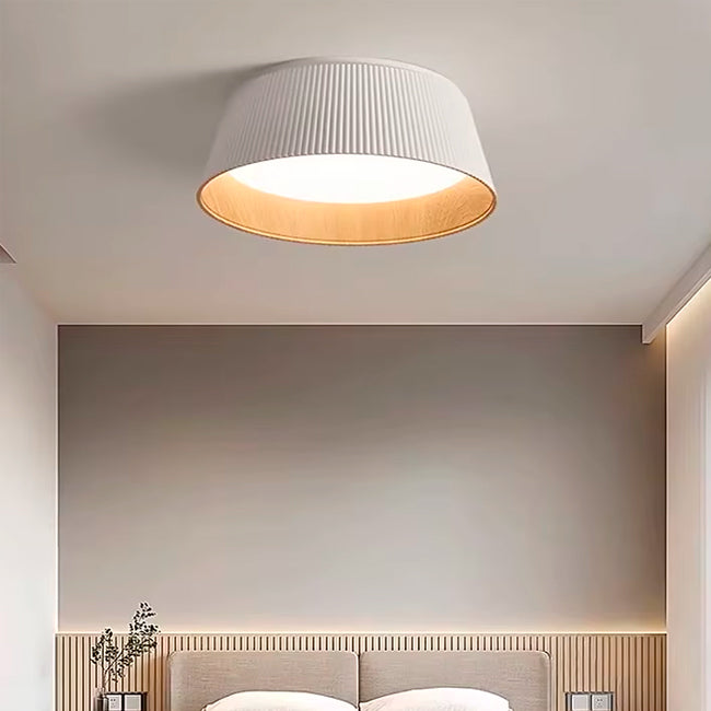 LÁMPARA DE TECHO DEVORA LED WHITE AND WOOD 36W + CONTROL REMOTO