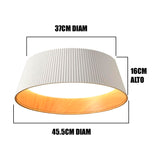 LÁMPARA DE TECHO DEVORA LED WHITE AND WOOD 36W + CONTROL REMOTO