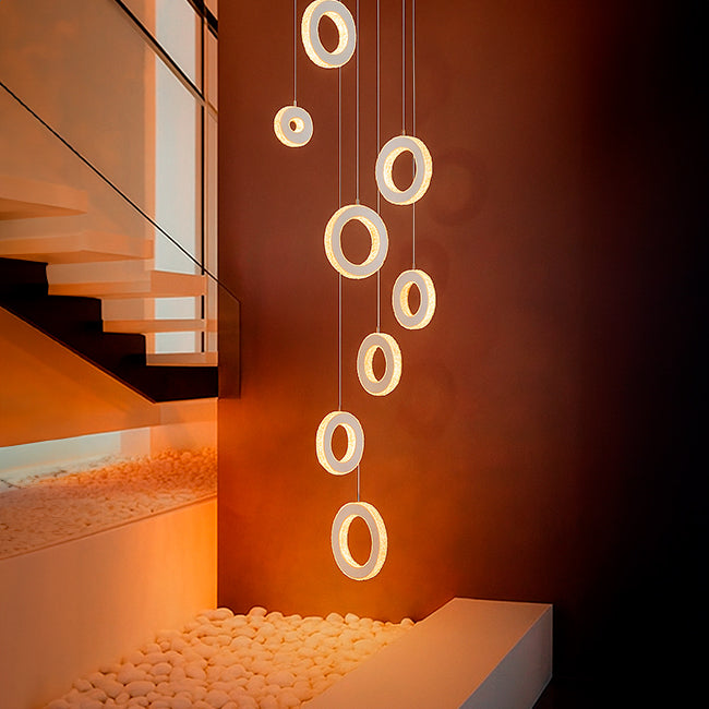 LÁMPARA COLGANTE PREMIUM MARIA CRISTINA LED + CONTROL REMOTO