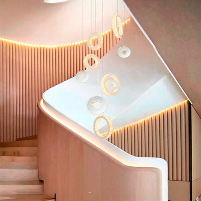 LÁMPARA COLGANTE PREMIUM MARIA CRISTINA LED + CONTROL REMOTO