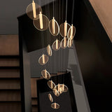 LÁMPARA COLGANTE CASCADA SOLARIS GOLD LED