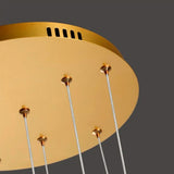 LÁMPARA COLGANTE RAINFALL BLOCKS LUX GOLD LED