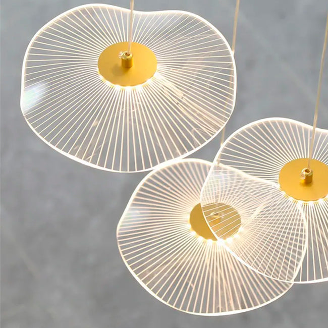 LÁMPARA COLGANTE DESTELLO FLORAL GOLD LED