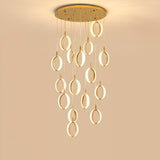 LÁMPARA COLGANTE RAINFALL ODALIS GOLD LED