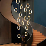 LÁMPARA COLGANTE RAINFALL ODALIS GOLD LED