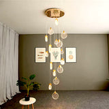 LÁMPARA COLGANTE RAINFALL ZARIEL GOLD LED