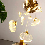 LÁMPARA COLGANTE RAINFALL ZARIEL GOLD LED