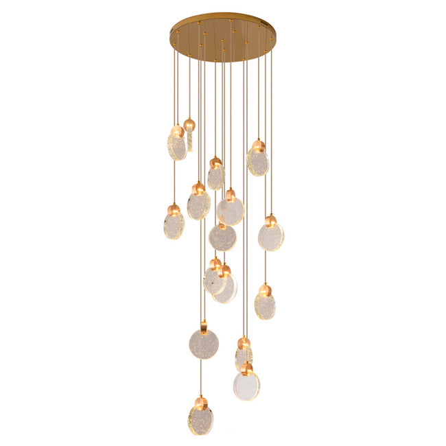 LÁMPARA COLGANTE RAINFALL ZARIEL GOLD LED