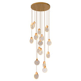 LÁMPARA COLGANTE RAINFALL ZARIEL GOLD LED