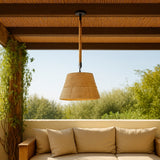 LÁMPARA COLGANTE ARTESANAL DANIA LED ECOLAMPS + FOCO LED ÁMBAR 4W LUZ CÁLIDA