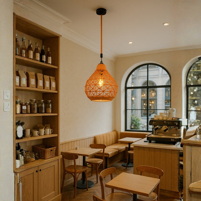 LÁMPARA COLGANTE ARTESANAL JADE - SIN FOCO