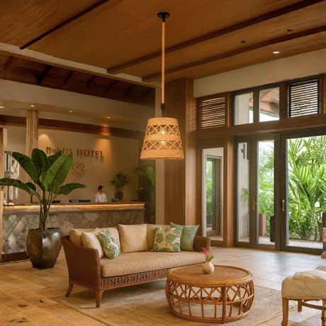 LÁMPARA COLGANTE ARTESANAL MARIANELA - SIN FOCO